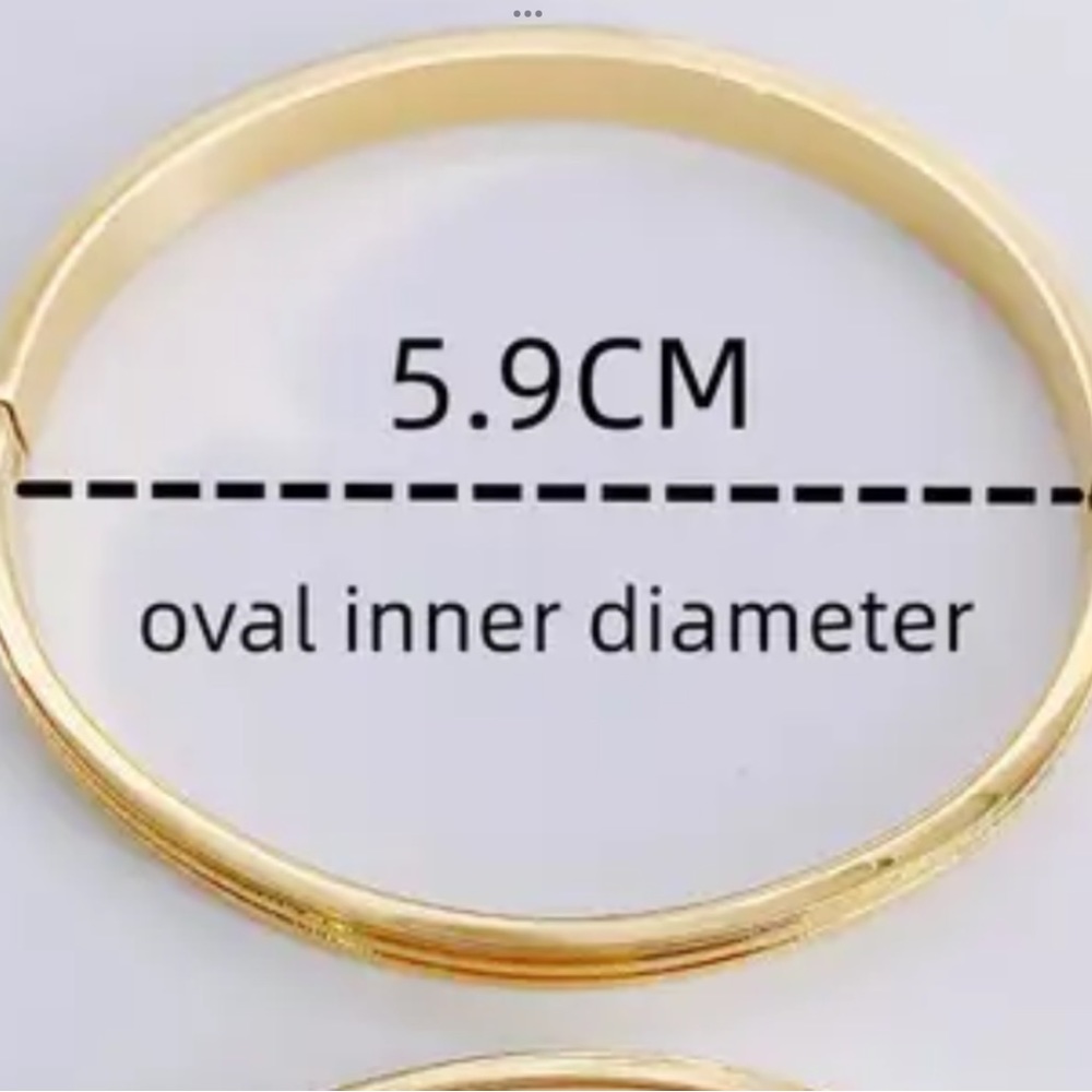 🌸 Bracelet Bangle Stainless Steel/Cubic Zirconia - Picture 6 of 9